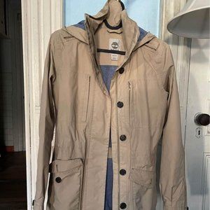 Timberland waterproof hooded thigh-length coat, slim fit, XS women’s size